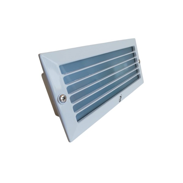 Poliplast 400437BI Federica 60W IP54 white step light